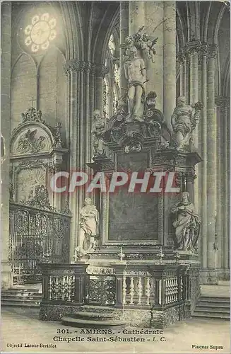 Cartes postales Amiens La Cathedrale Chapelle Saint Sebastien