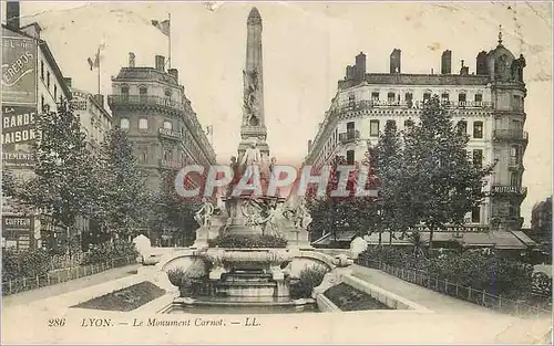 Cartes postales Lyon Le Monument Carnot