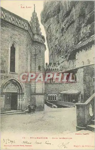 Cartes postales Rocamadour Le Lot Cour Interieure