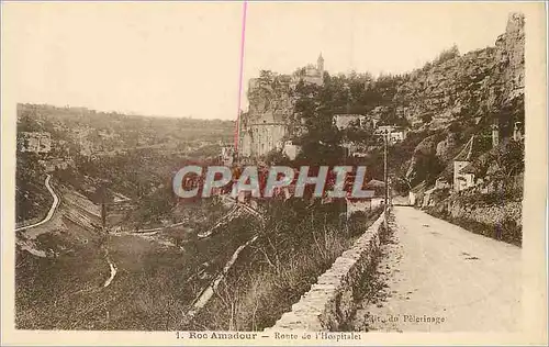 Ansichtskarte AK Rocamadour Route de l'Hospitalet