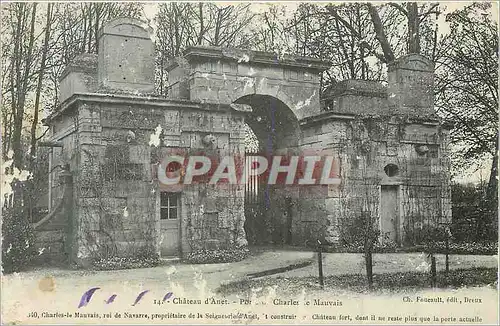 Cartes postales Chateau d'Anet Porte Charles le Mauvais