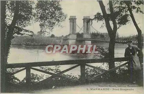 Cartes postales Marmande Pont Suspendu