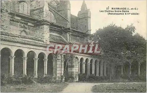 Cartes postales Marmande (L et G) Les Cloitres Notre Dame (Renaissance XIIIe Siecle)