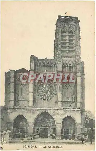 Cartes postales Soissons La Cathedrale
