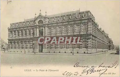 Ansichtskarte AK Lille Le Palais de l'Universite (carte 1900)