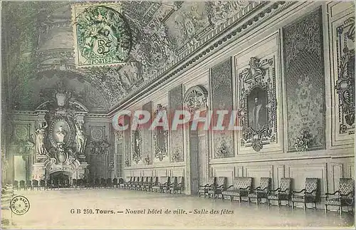 Cartes postales Tours Nouvel Hotel de Ville Salle des Fetes
