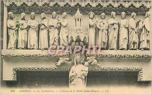 Cartes postales Amiens La Cathedrale Linteau de la Porte Saint Honore