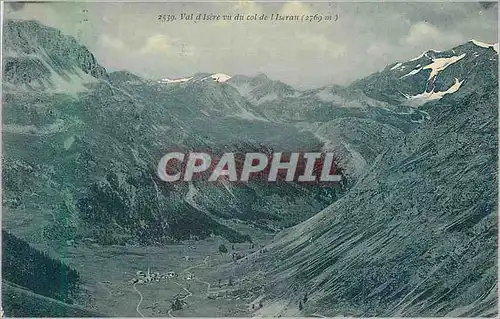 Cartes postales Val d'Isere vu du Col de l'Iserant (2769 m)