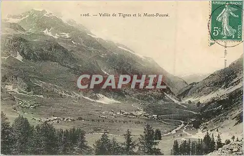 Cartes postales Vallee de Tignes et le Mont Pourvi