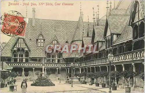 Ansichtskarte AK Beaune Hotel Dieu XVe Siecle Cour d'Honneur