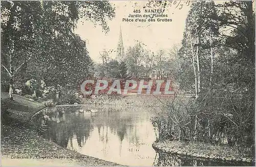 Cartes postales Nantes Jardin des Plantes Piece d'eau des Grottes