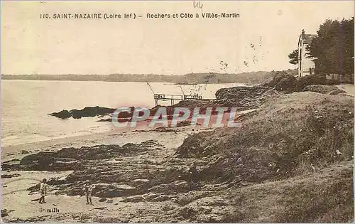 Cartes postales Saint Nazaire (Loire Inf) Rochers et Cote a Villes Martin