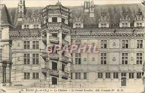 Ansichtskarte AK Blois (L et Ch) Le Chateau Le Grand Escalier Aile Francois Ier