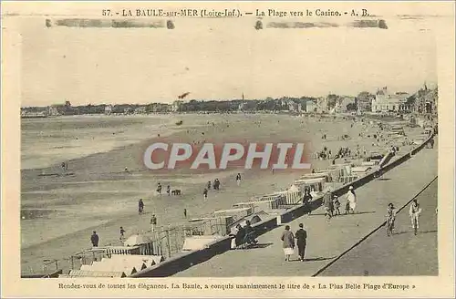 Ansichtskarte AK La Baule sur Mer (Loire Inf) La Plage vers le Casino