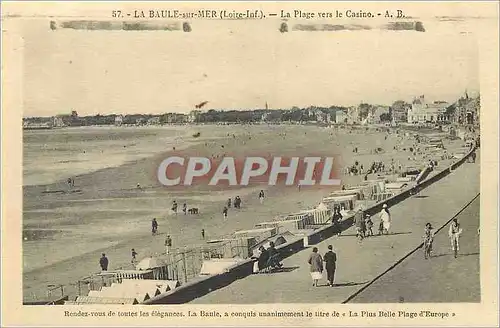 Cartes postales La Baule sur Mer (Loire Inf) La Plage vers le Casino