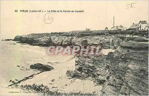 Ansichtskarte AK Piriac (Loire Inf) La Cote et la Pointe du Castelli