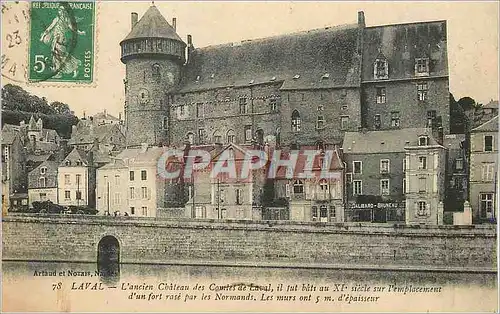 Cartes postales Laval L'Ancien Chateau des Courtes de Laval il fut Bati au XIe Siecle