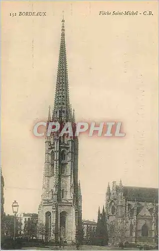 Cartes postales Bordeaux Fleche Saint Michel