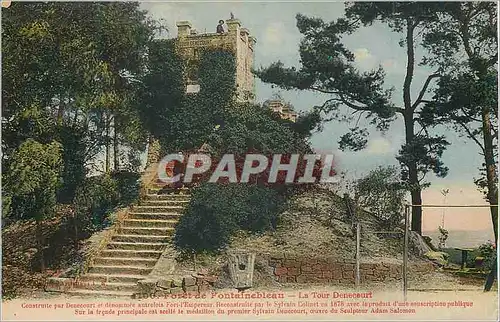 Ansichtskarte AK Foret de Fontainebleau La Tour Denecourt