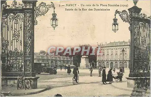 Cartes postales Nancy Un Coin de la Place Stanislas (1755) Entree de la Rue des Dominicains