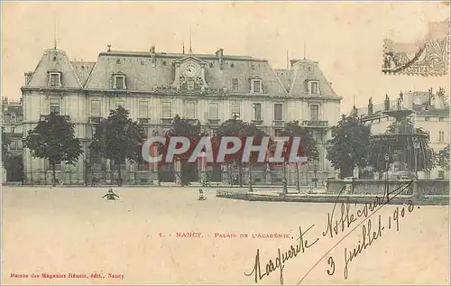 Cartes postales Nancy Palais de L'Academie (carte 1900)
