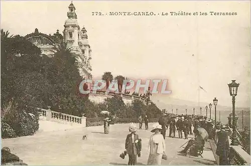 Cartes postales Monte Carlo Le Theatre et les Terrasses