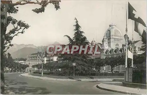 Moderne Karte Evian les Bains et la Dent d'Oche