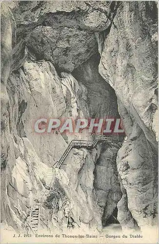 Cartes postales Environs de Thonon les Bains Gorges du Diable