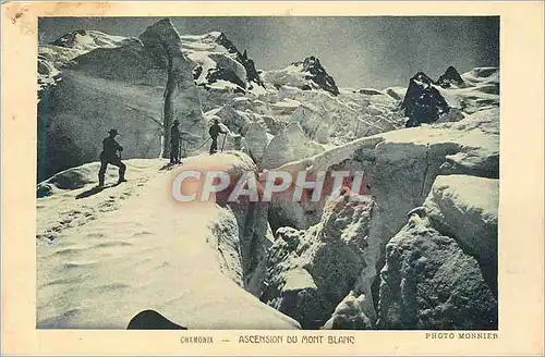 Cartes postales Chamonix Ascension du Mont Blanc Alpinisme