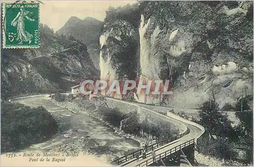 Cartes postales Route de Moutiers a Brides Pont de la Rageat