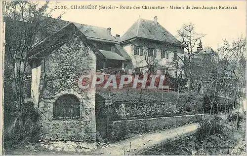 Ansichtskarte AK Chambery (Savoie) Route des Charmettes Maison de Jean Jacques Rousseau