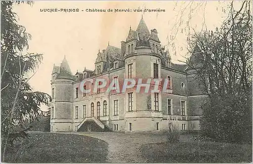 Cartes postales Luche Pringe Chateau de Merve Vue d'Arriere