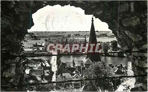 Cartes postales moderne En Touraine Montrichard (Loir et Cher) Le Pont sur le Chef vu du Donjon