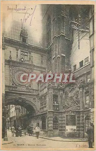 Cartes postales Rouen Grosse Horloge