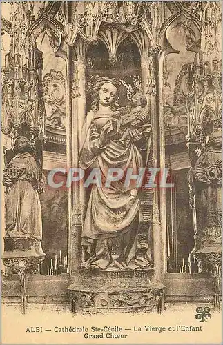 Ansichtskarte AK Albi Cathedrale Ste Cecile La Vierge et l'Enfant Grand Choeur