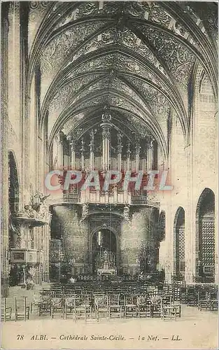 Cartes postales Albi La Cathedrale Sainte Cecile Orgue