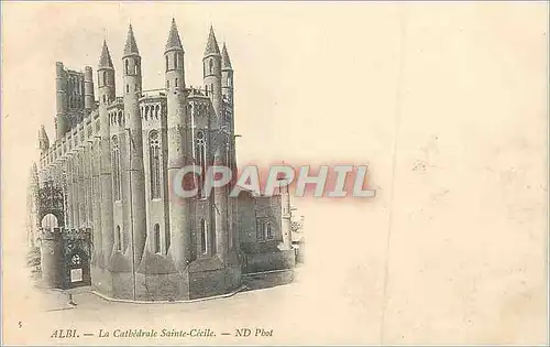 Cartes postales Albi La Cathedrale Sainte Cecile (carte 1900)