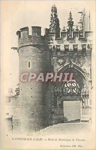 Cartes postales Cathedrale d'Albi Porte de Dominique de Florence (carte 1900)