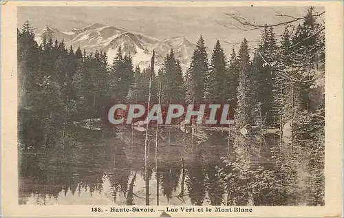 Ansichtskarte AK Haute Savoie Lac Vert et le Mont Blanc