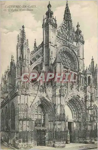 Cartes postales Caudebec en Caux L'Eglise Notre Dame