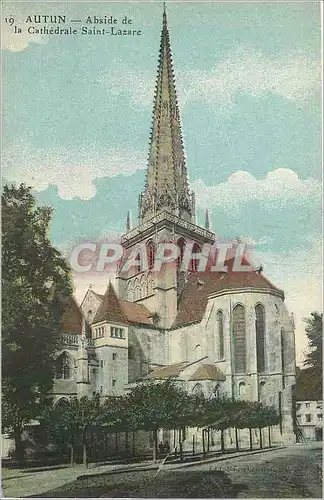 Cartes postales Autun Abside de la Cathedrale Saint Lazare