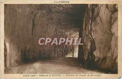 Cartes postales Vallee de la Sioule Interieur du Tunnel de Chouvigny