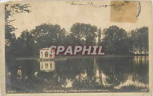 Cartes postales Fontainebleau Le Parc L'Etang et le Pavillon