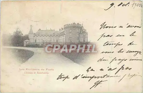 Ansichtskarte AK Environs de Paris Chateau de Rambouillet (carte 1900)