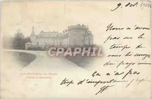 Cartes postales Environs de Paris Chateau de Rambouillet (carte 1900)