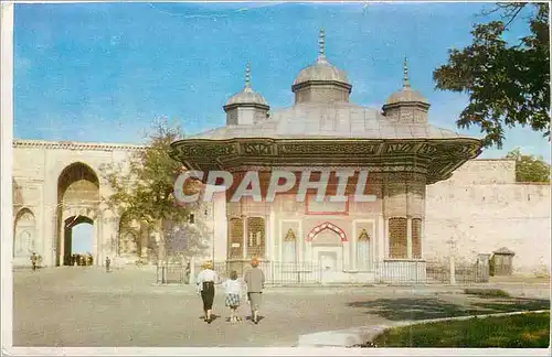 Moderne Karte Fountain of Ahmet III Istambul