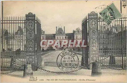 Cartes postales Palais de Fontainebleau Grille d'Honneur