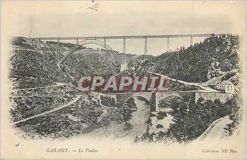 Cartes postales Garabit Le Viaduc (carte 1900)