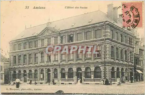 Cartes postales Amiens l'Hotel des Postes