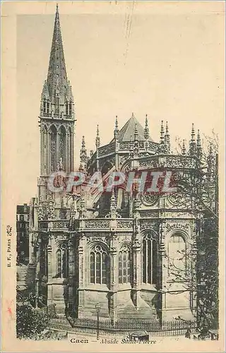 Cartes postales Caen Abside Saint Pierre